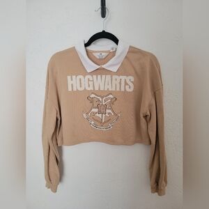 Youth Hogwarts Harry Potter Jersey Cropped Shirt Youth Size 16/18